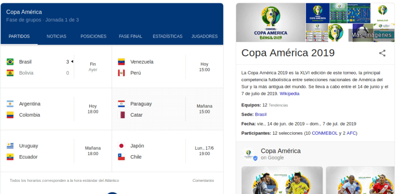 Copa America 15/06/2019