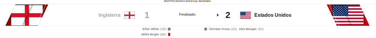 EE.UU gana vs Inglaterra y pasa a final.
