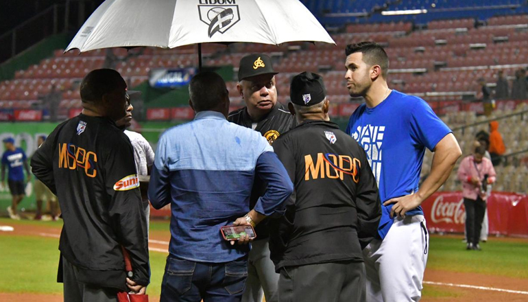 lidom suspende juego por lluvia